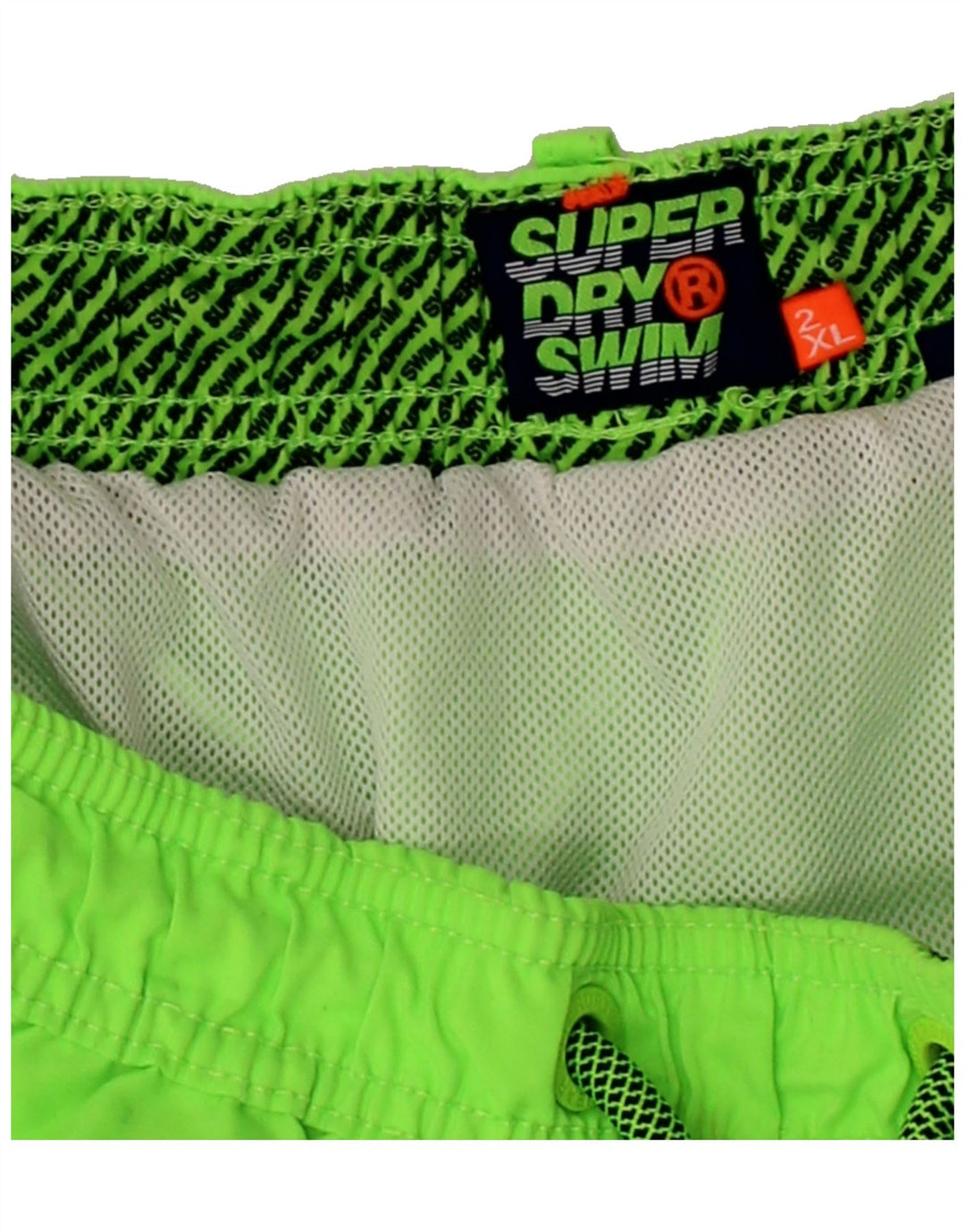 SUPERDRY Boys Swimming Shorts 13-14 Years 2XL Green Polyester Vintage Superdry and Second-Hand Superdry from Messina Hembry 