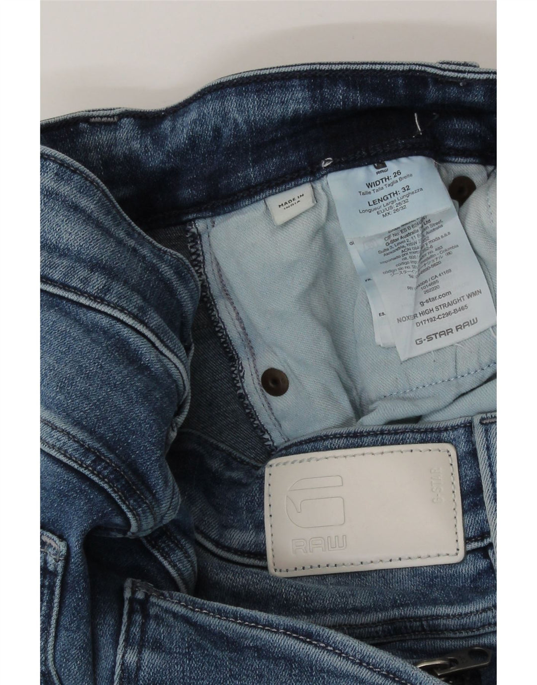G-Star Damen Slim Jeans W26 L32 Blaue Baumwolle