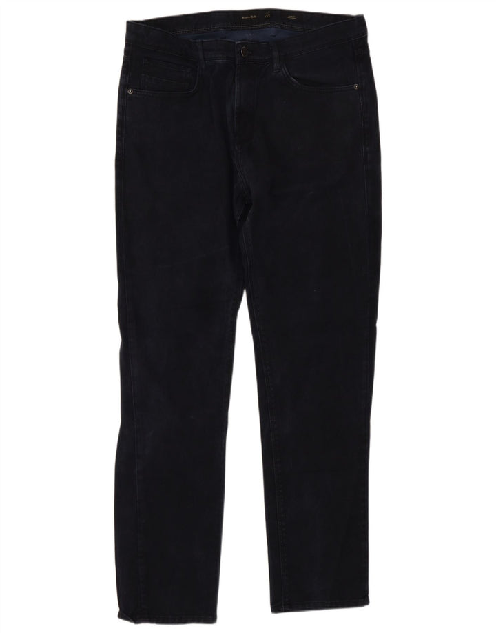 Massimo Dutti Herren Slim Jeans EU 44 Large W34 L30 Marineblau