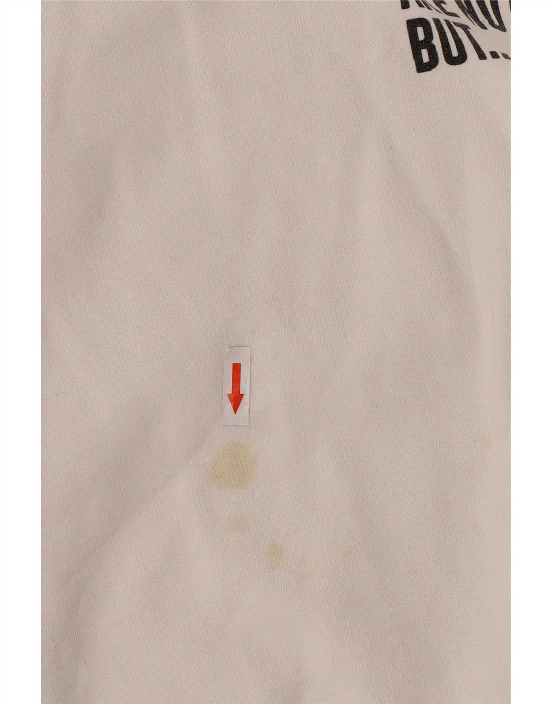 Zara Damen Grafik-Sweatshirt mit normaler Passform, Größe L, Weiß