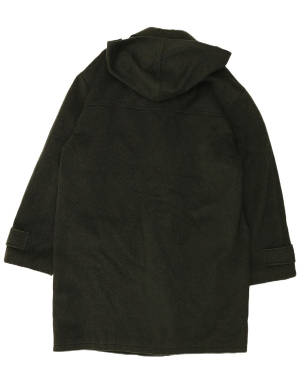 Vintage Herren Dufflecoat mit Kapuze UK 40 Large Grün