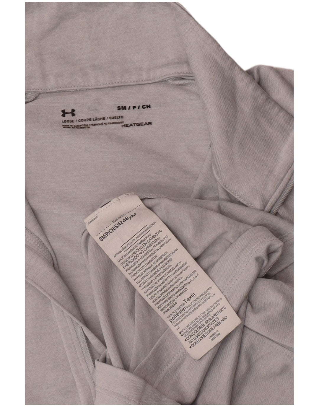 Under Armour Damen Heat Gear Pullover-Trainingsanzug-Oberteil, UK 10, Größe S, Grau