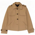 Tommy Hilfiger Damen Militärjacke UK 10 Small Beige Baumwolle