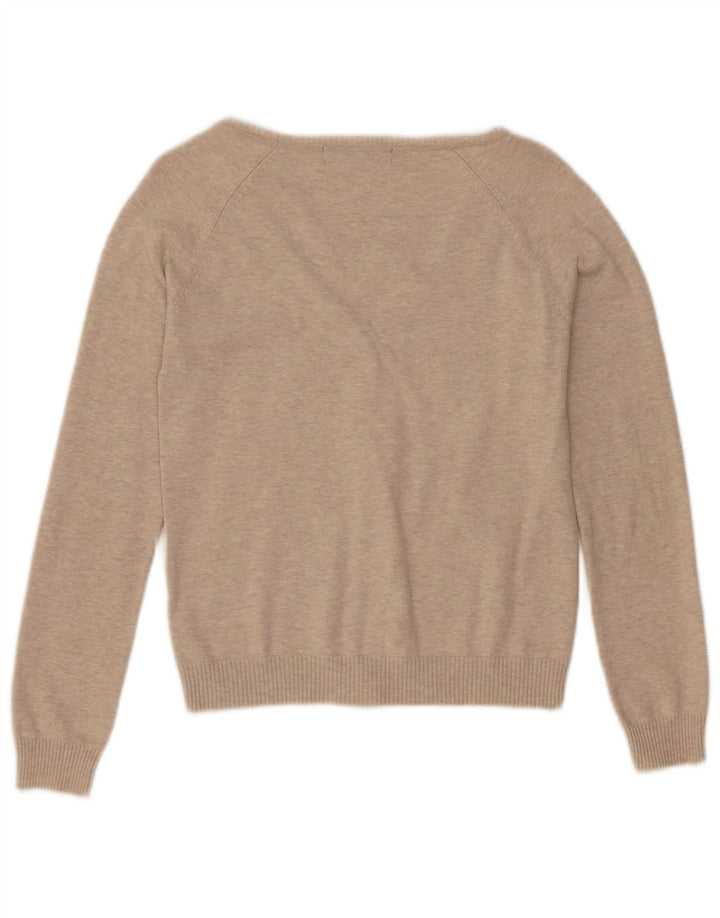 Zara Damen Strickjacke UK 12 Medium Beige