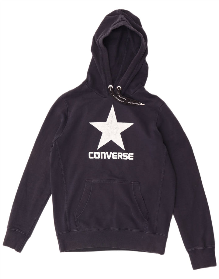 Converse Herren-Kapuzenpullover mit Grafik, mittelmarineblaue Baumwolle