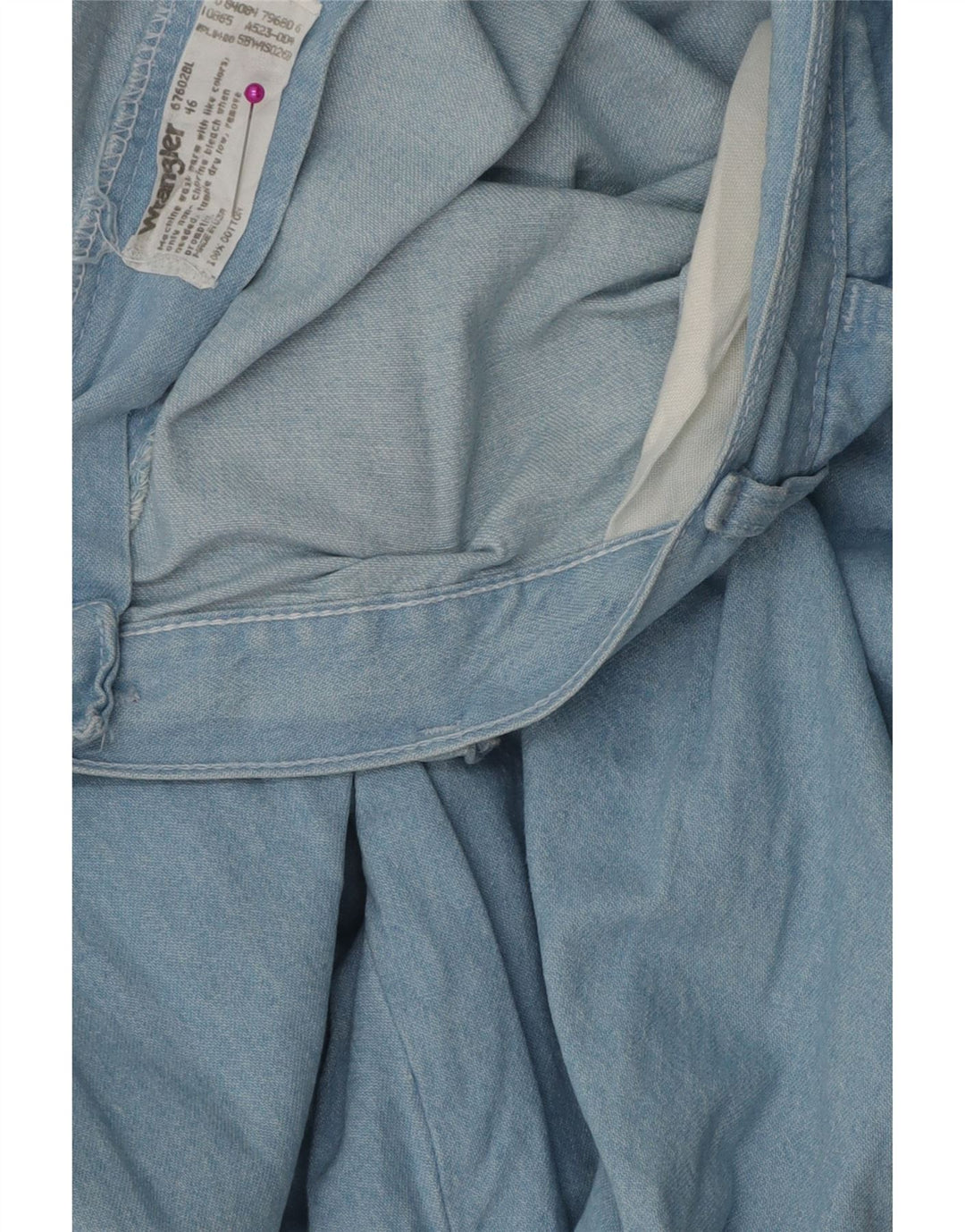 WRANGLER Herren Chino-Shorts W46 3XL Blaue Baumwolle