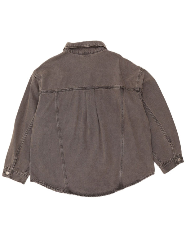 Levi's Damen-Jeansjacke in Übergröße, Größe UK 16, Größe L, Grau, Baumwolle