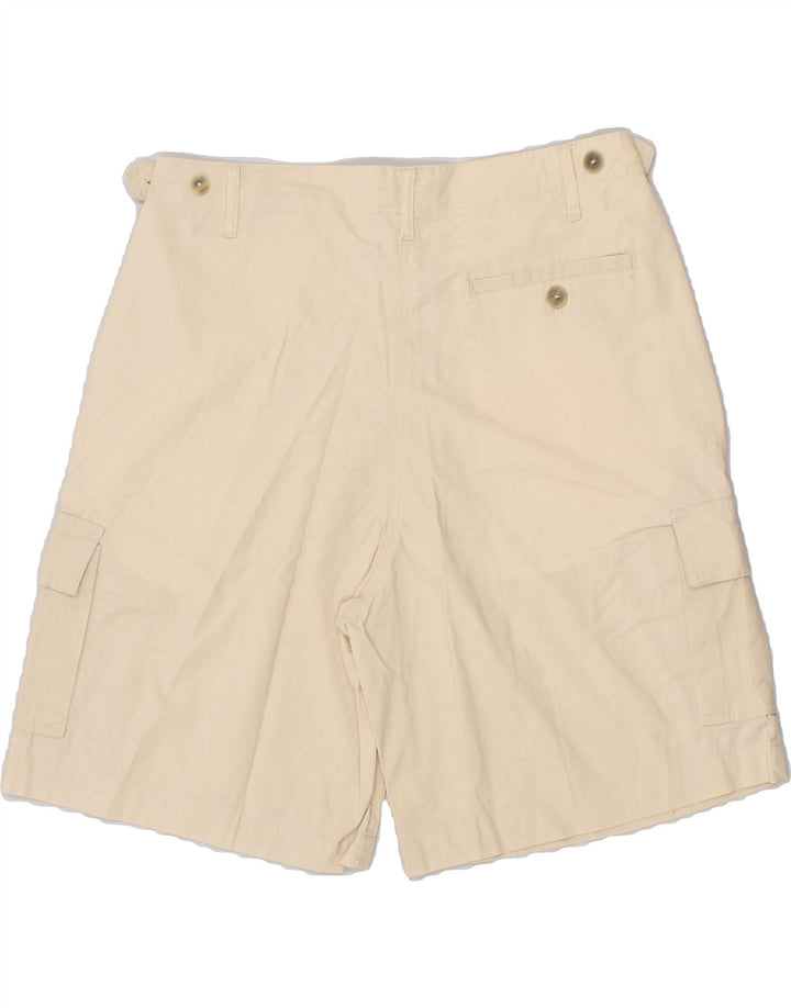 VINTAGE Womens Cargo Shorts EU 38 Medium W30  Beige Cotton Vintage Vintage and Second-Hand Vintage from Messina Hembry 