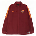 Nike Herren Barcelona Trainingsanzug Top Jacke XL Burgunderfarbenes Colourblock-Polyester