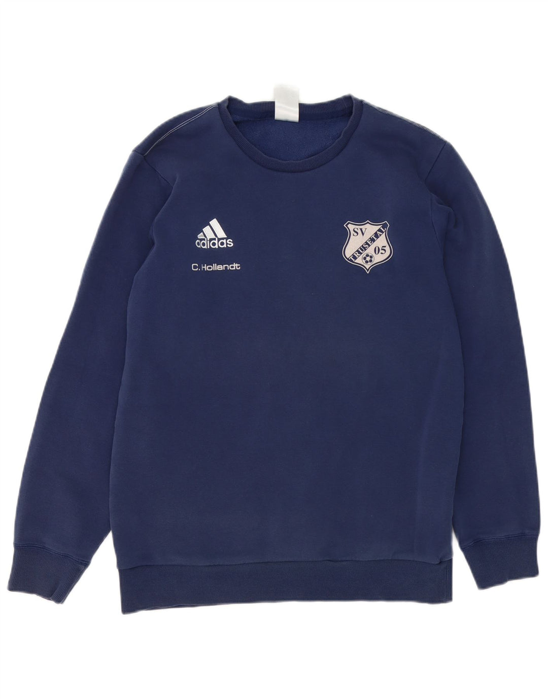 Adidas Herren Grafik-Sweatshirt-Pullover, mittelmarineblaue Baumwolle