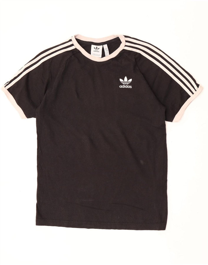 Adidas Herren T-Shirt Top Medium Schwarz Baumwolle