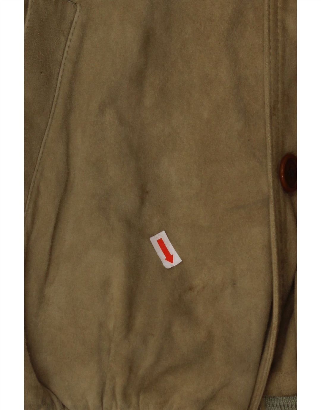 VINTAGE Herren Wildleder Bomberjacke IT 48 Mittelbeige