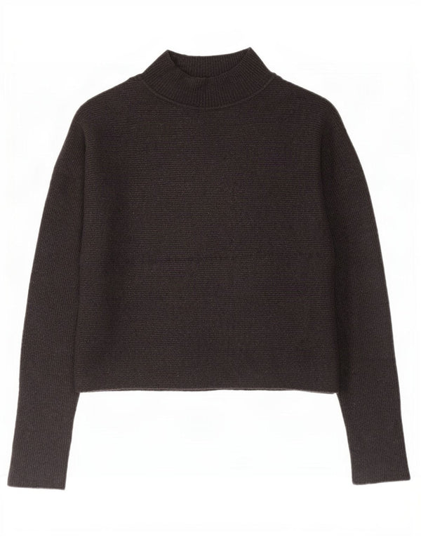 Zara Damen Crop Oversized Rollkragenpullover Pullover UK 10 Small Grau