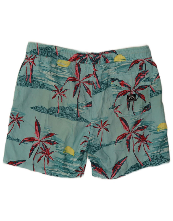 Billabong Herren-Badeshorts mit Grafik, groß, blau, hawaiianisch