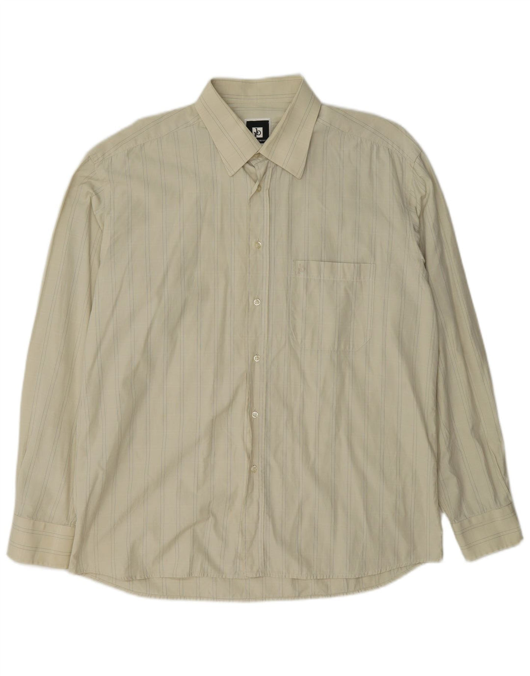 Roccobarocco Herrenhemd Größe 43 17 XL Beige kariert