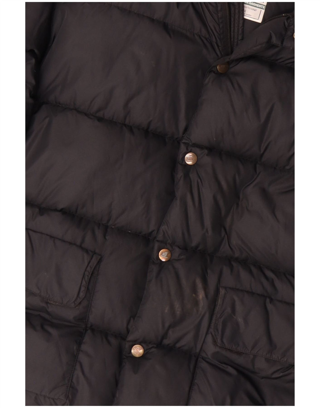 HENRY COTTONS Herren Loose Fit Wattierte Jacke IT 48 Medium Schwarz