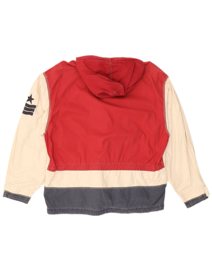 Ocean Star Herren-Windbreaker-Jacke IT 46 Small Weiß Colourblock Synthetik