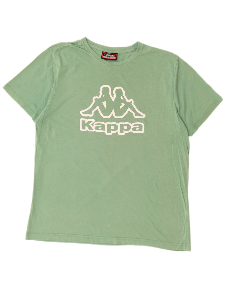 KAPPA Herren Grafik T-Shirt Top Large Grün