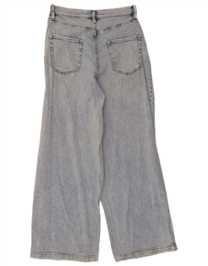 Dkny Damen-Jeans mit weitem Bein, W29, L28, blaue Baumwolle