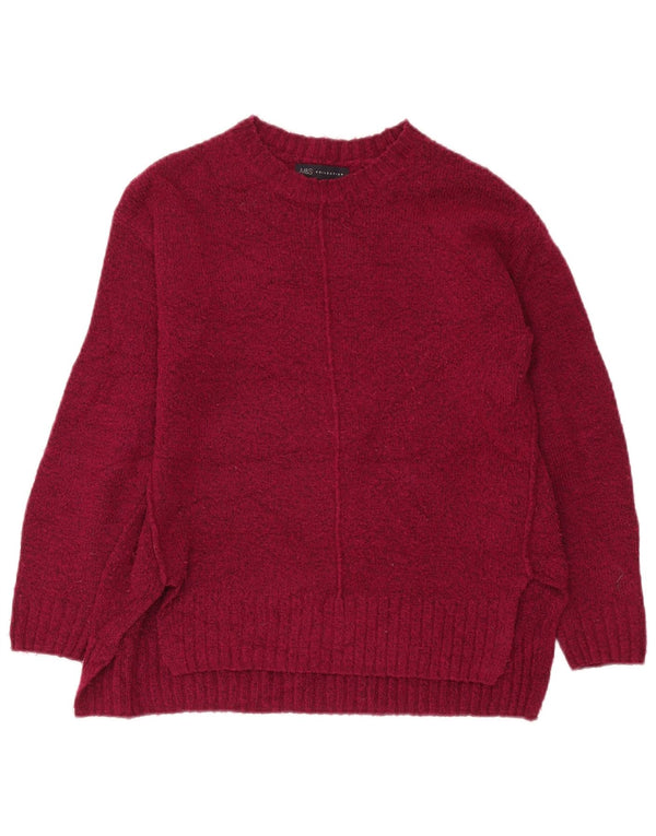 Marks & Spencer Damen-Pullover mit U-Boot-Ausschnitt, Gr. 10, Burgunderrot