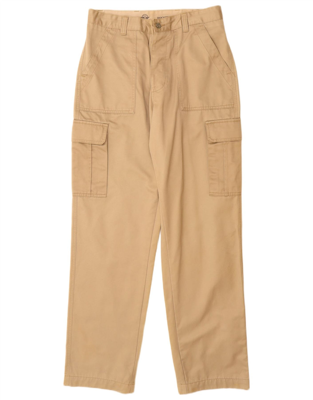 Dockers Herren gerade Cargohose W33 L34 Beige Baumwolle