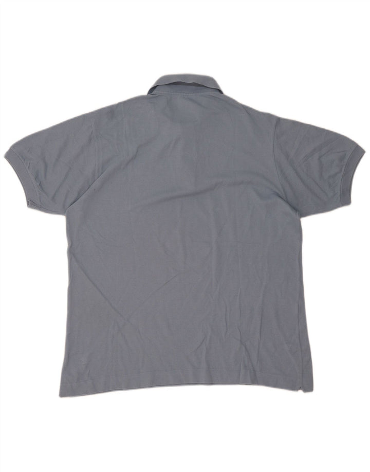 Lacoste Herren-Poloshirt, Größe 5, groß, blaue Baumwolle
