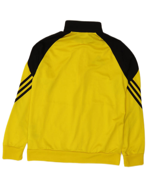 Adidas Jungen-Trainingsanzug-Top-Jacke, 13–14 Jahre, XL, gelb, Farbblock