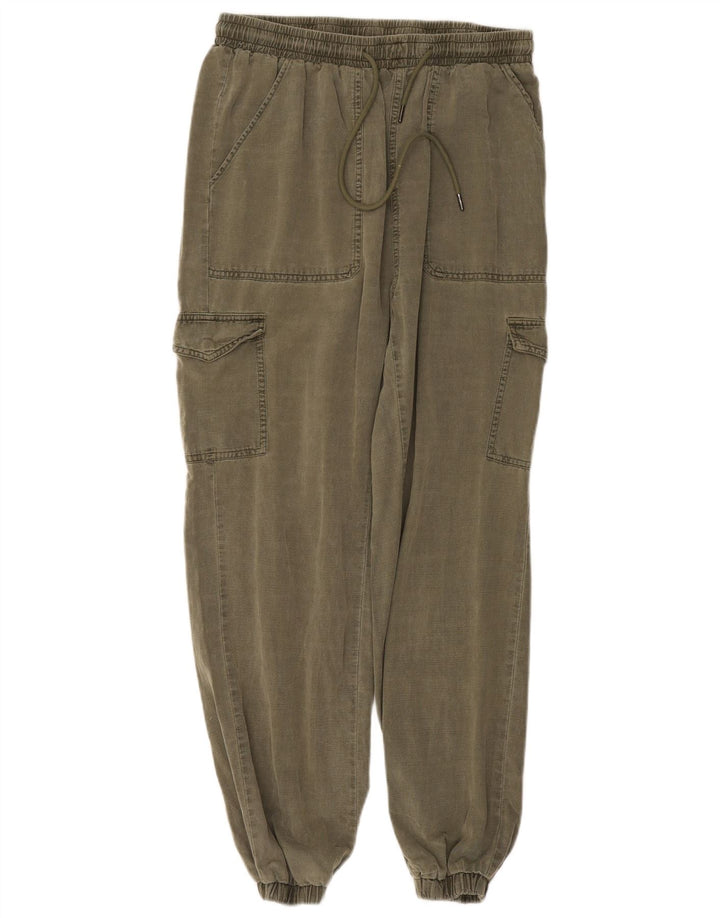 7 FOR ALL MANKIND Damen-Jogginghose, Cargohose, Größe M, W30, L27, Khaki