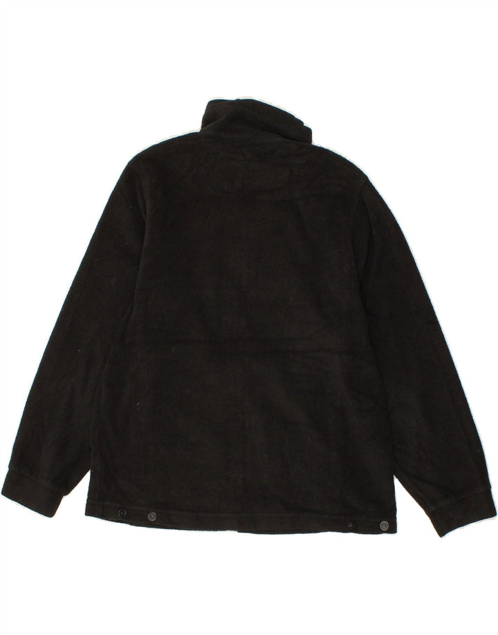 COLUMBIA Boys Fleece Jacket 10-11 Years Black Polyester Vintage Columbia and Second-Hand Columbia from Messina Hembry 