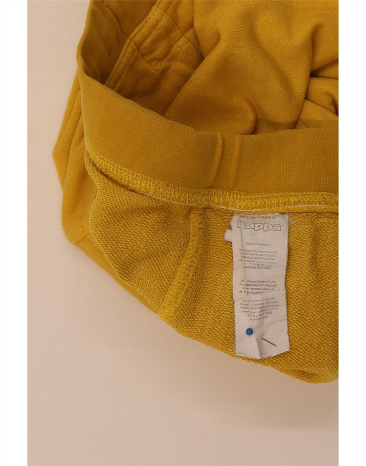 Kappa Herren-Freizeitshorts, groß, gelbe Baumwolle