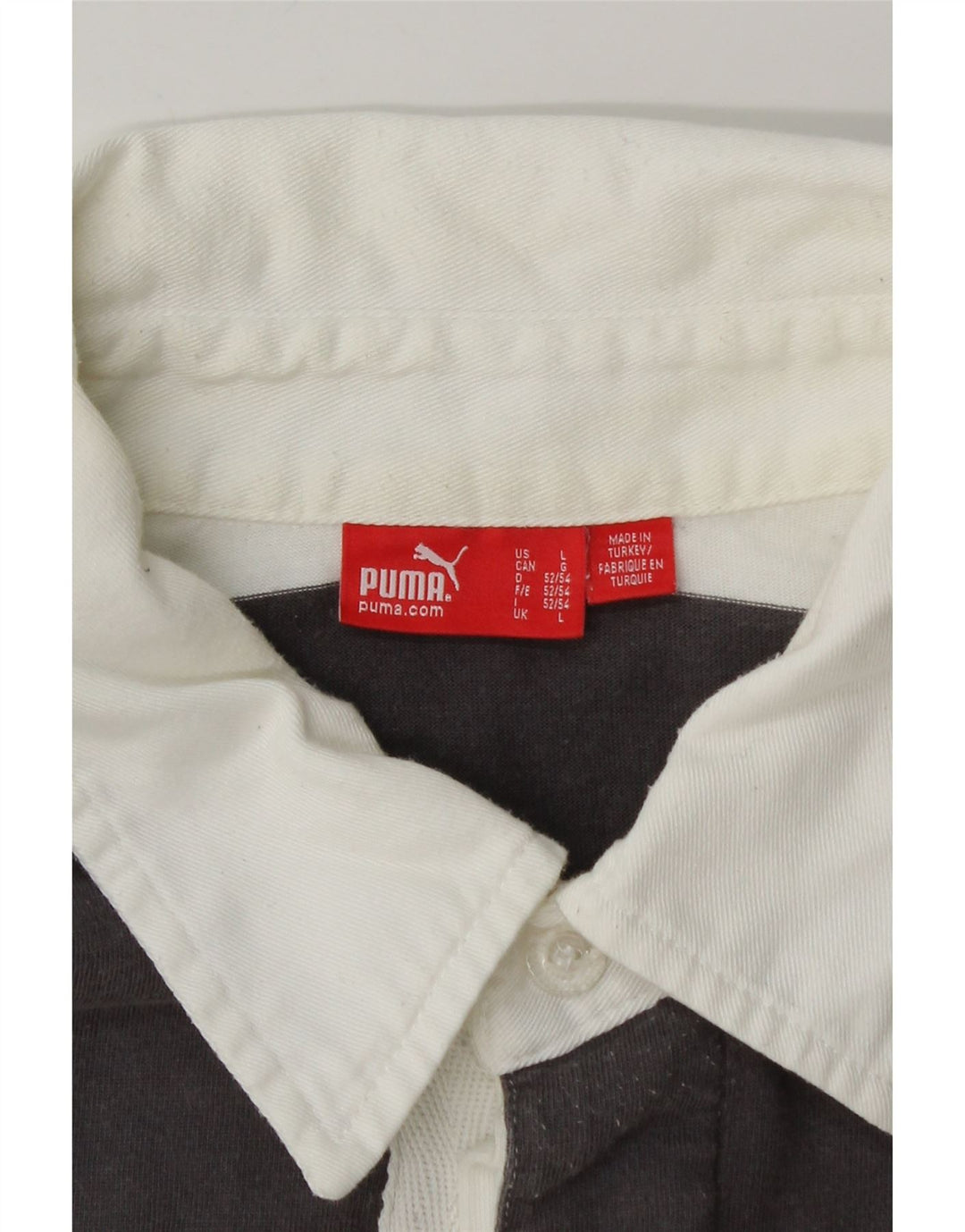 PUMA Herren Grafik-Langarm-Rugby-Poloshirt, groß, mehrfarbig, gestreift