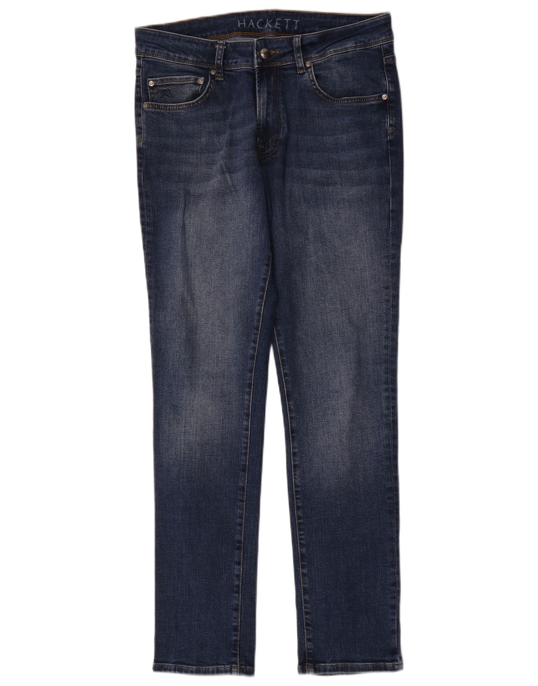 Hackett Damen Slim Jeans W32 L31 Blaue Baumwolle
