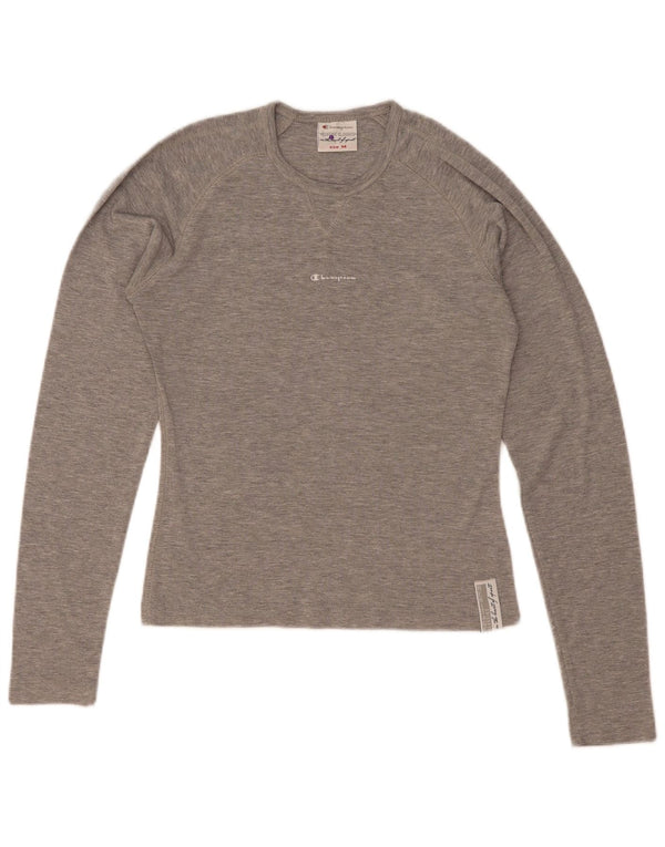 Champion Womens Heritage Classics Top Langarm UK 12 Mittelgrau meliert