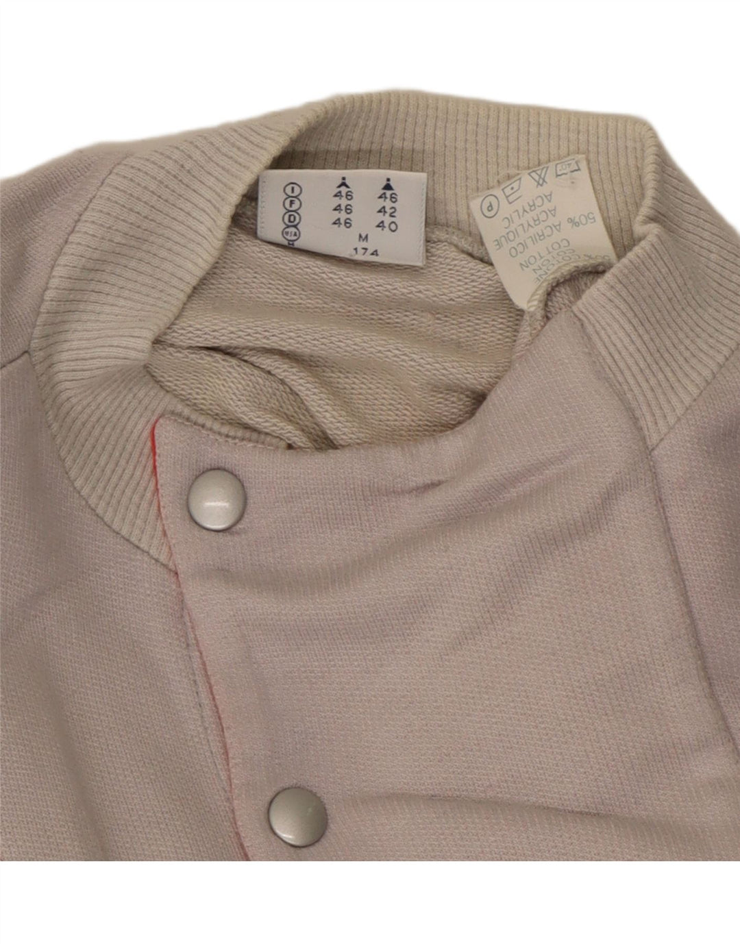 LOTTO Damen-Sweatshirt mit Knopfkragen, Gr. 14, Mittelgrau, Nadelstreifen