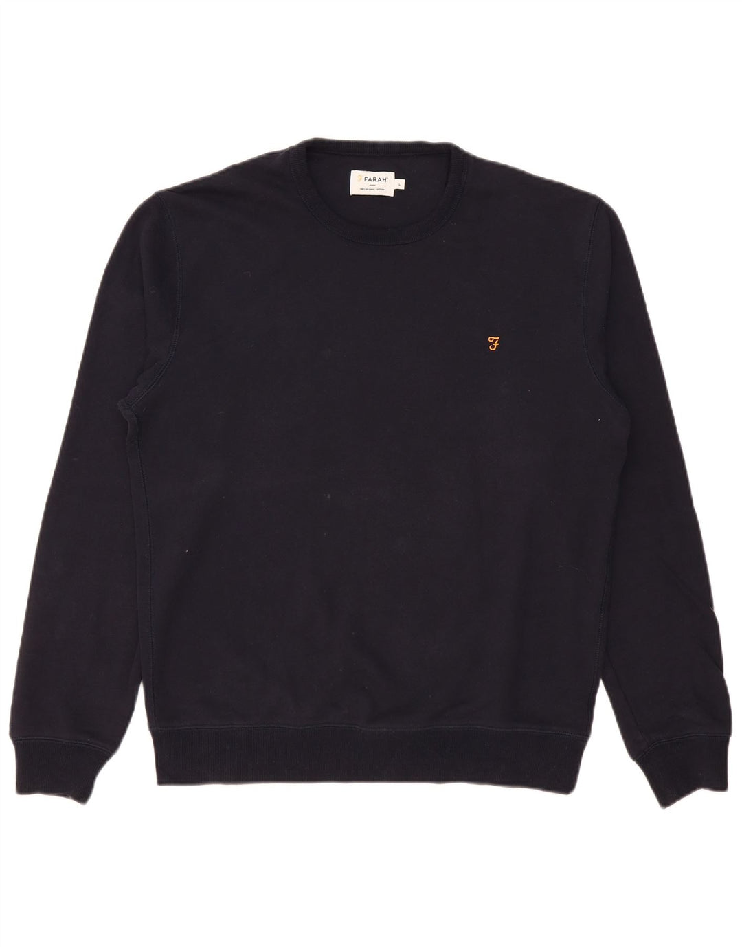Farah Herren-Sweatshirt-Pullover, groß, marineblau, Baumwolle