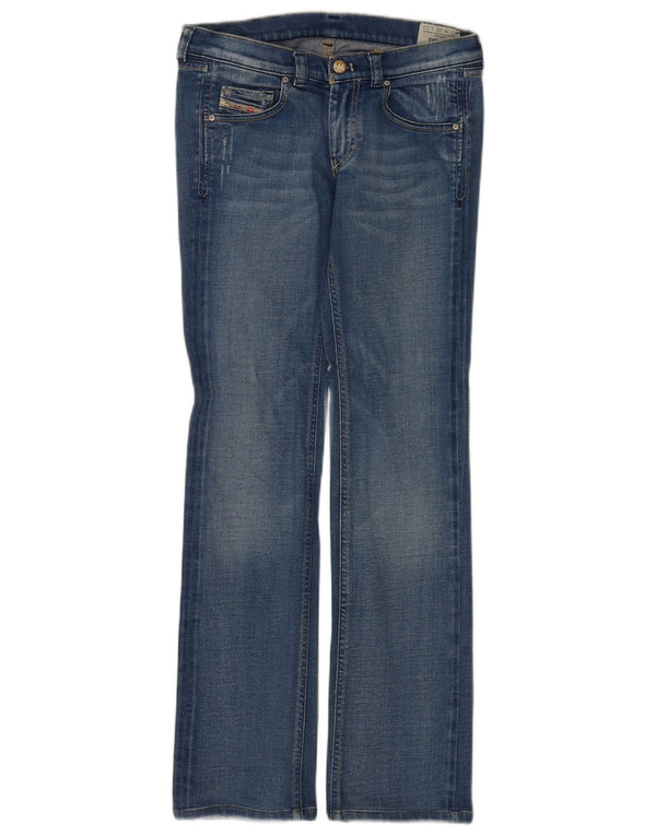 Diesel Damen Doozy Straight Jeans W26 L32 Blaue Baumwolle