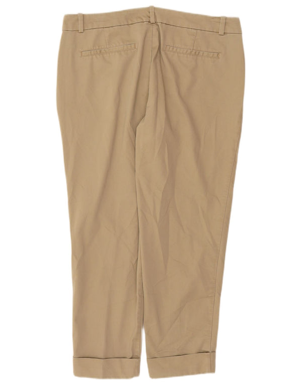 Dockers Damen Tapered Chino-Hose US 14 XL W36 L26 Beige Baumwolle