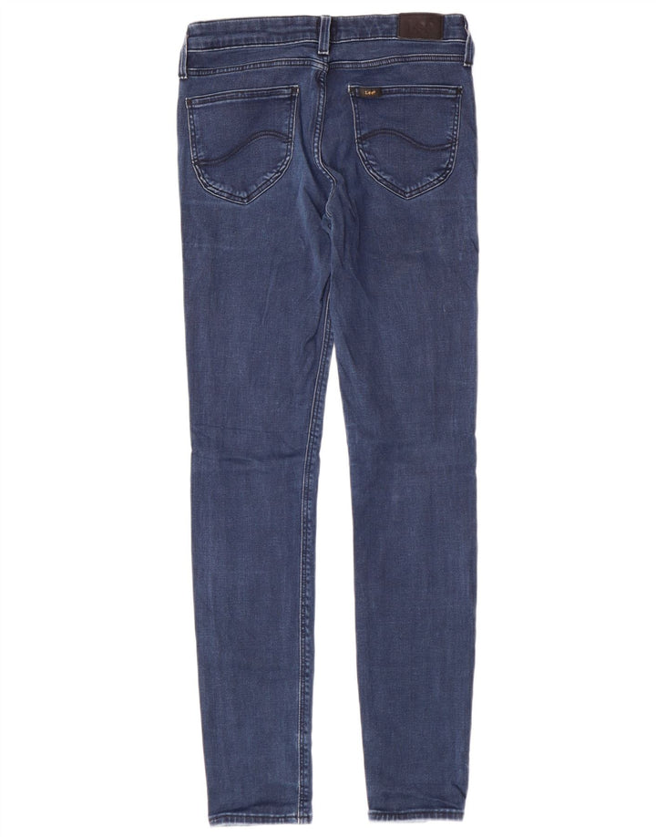 Lee Damen Scarlett Skinny Jeans W27 L29 Blaue Baumwolle