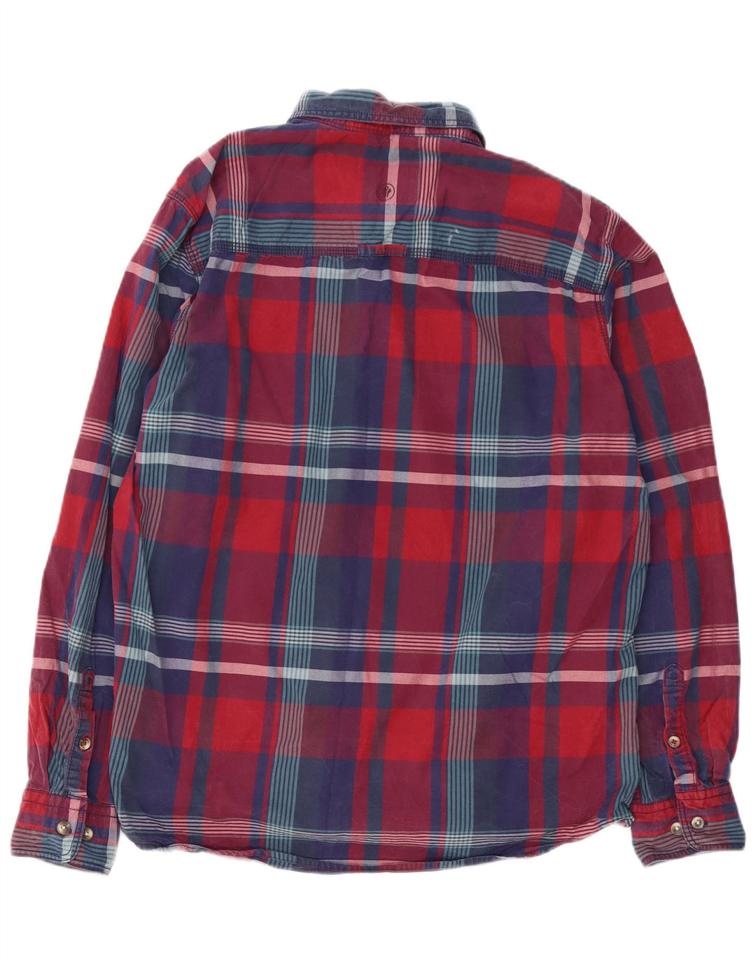 Fat Face Herren-Hemd mit klassischer Passform, XL, rot kariert, Baumwolle