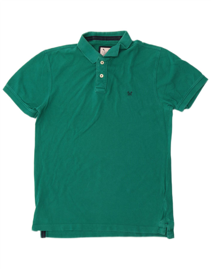 Crew Clothing Herren-Poloshirt aus mittelgrüner Baumwolle