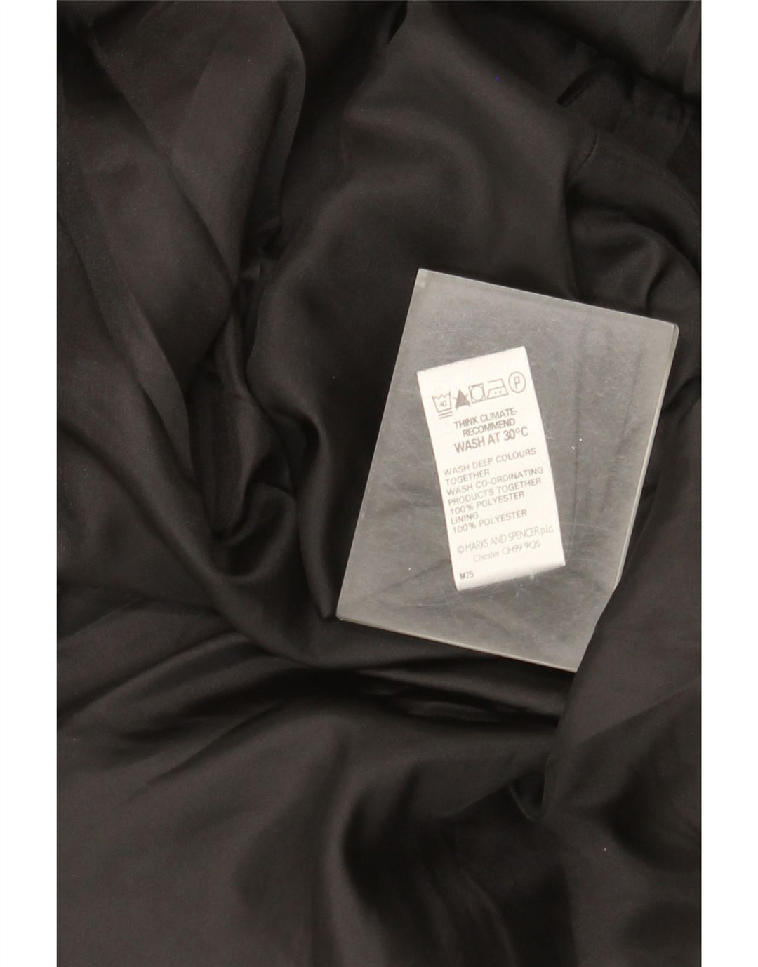 Marks & Spencer Damen A-Linienrock UK 14 Large W32 Schwarz Polyester