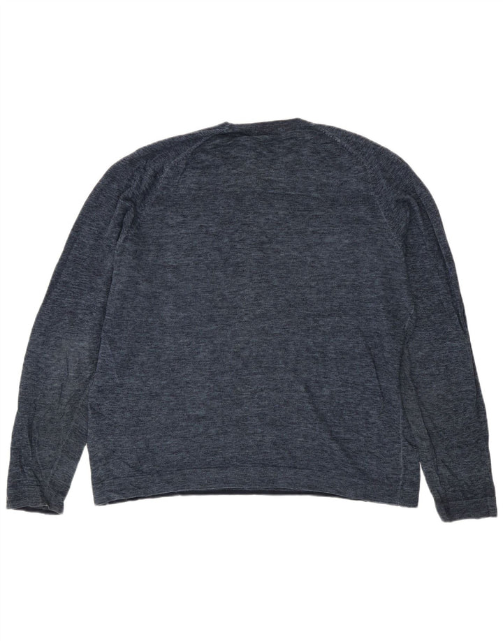 Marks & Spencer Herren Blue Harbour Pullover mit Rundhalsausschnitt, Größe L, Marineblau