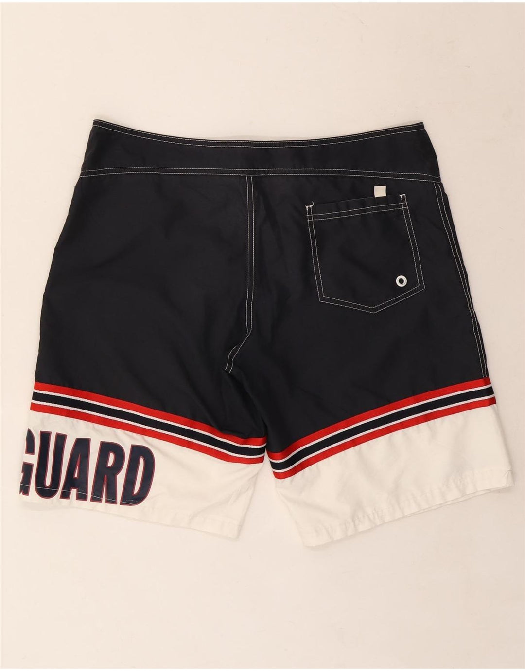 Dolce & Gabbana Herren-Badeshorts mit Grafik, groß, Marineblau, Farbblock