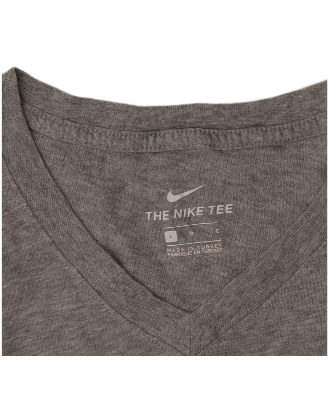 Nike Herren T-Shirt Top Large Grau