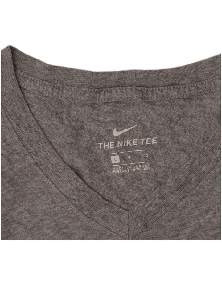 Nike Herren T-Shirt Top Large Grau