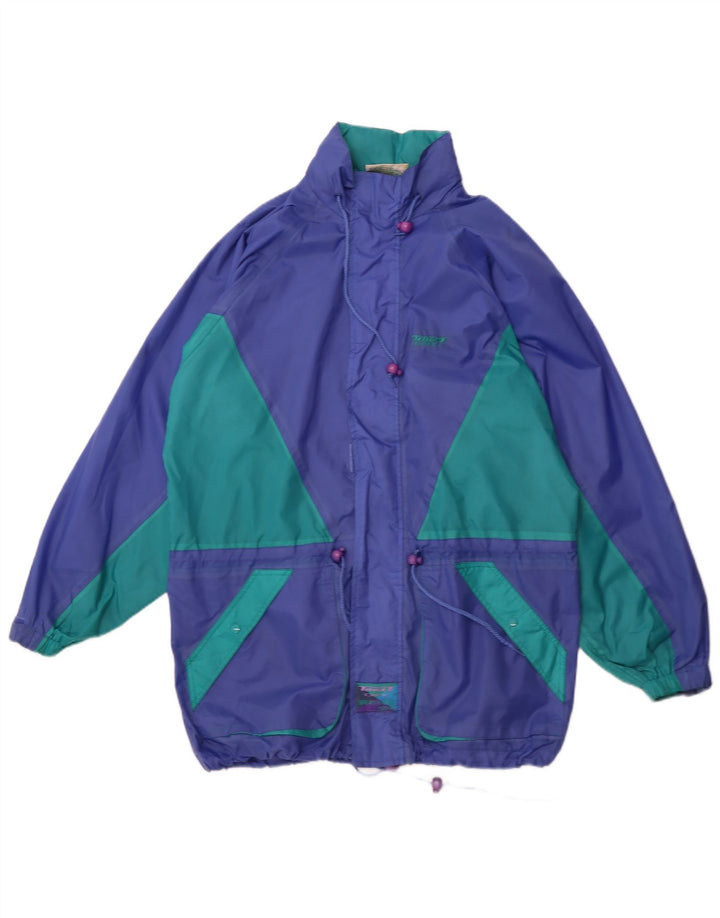 TARGET DRY Herren-Regenmantel mit Kapuze, übergroß, UK 36, klein, Blau, Farbblock