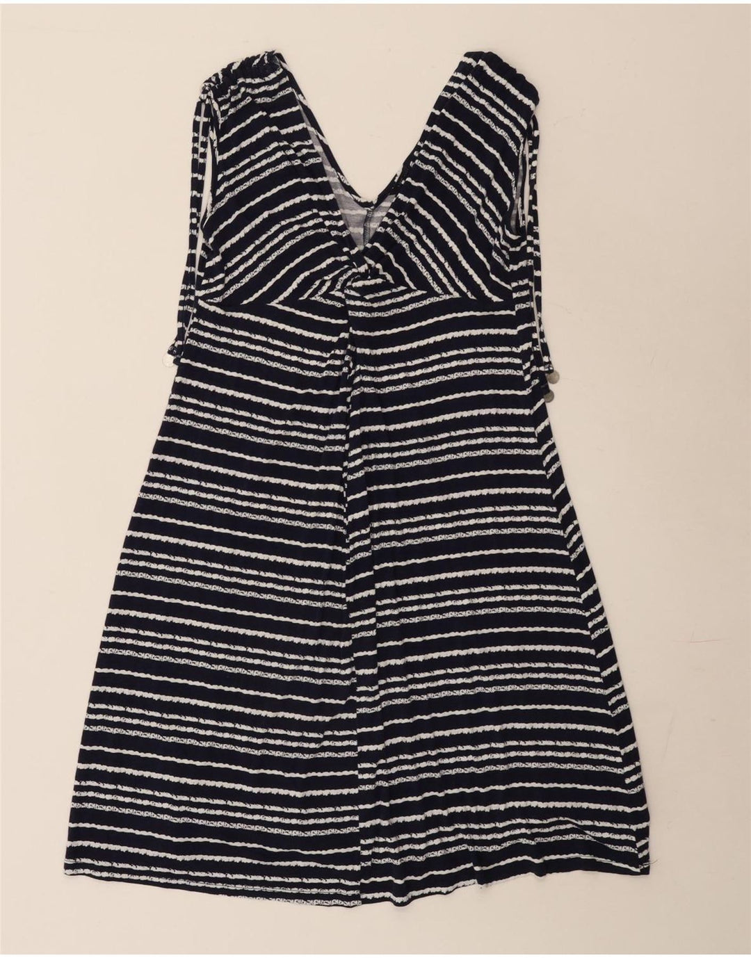 Marks & Spencer Damen-A-Linien-Kleid, Größe S, Marineblau, gestreift, UK 10