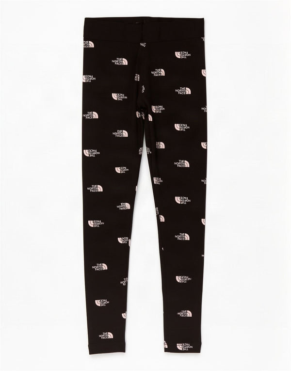 The North Face Mädchen-Grafik-Leggings, 9–10 Jahre, mittlere schwarze Baumwolle