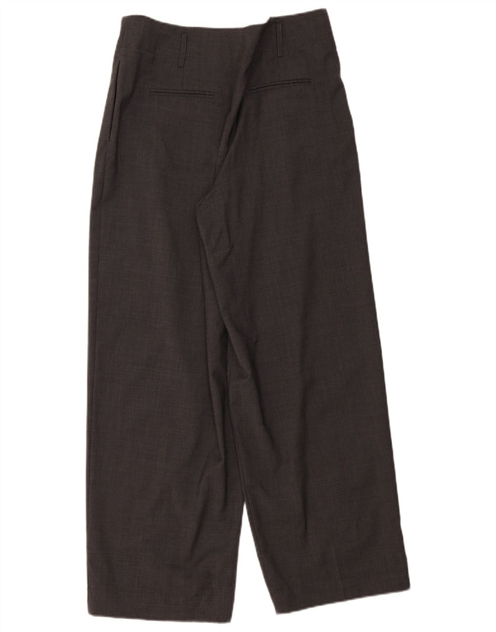 Massimo Dutti Damen Anzughose mit hoher Taille, EU 40, Mittel W30 L29, Grau