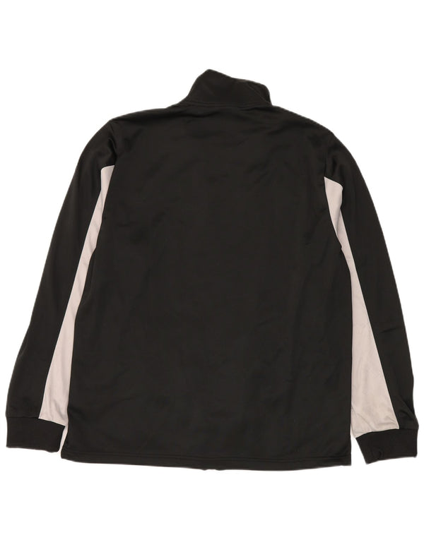 Lotto Herren-Trainingsanzug-Top-Jacke XL, schwarzes Polyester